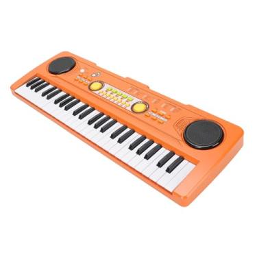 Imagem de Alomejor Teclado Eletrônico Portátil, 49 Teclas Piano de Teclado Largo, Apresenta Alto -falantes Duplos, Bateria, Guias de Aprendizado para Crianças