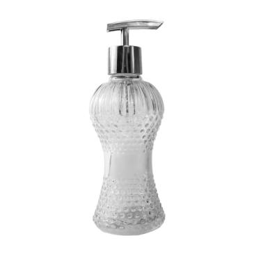 Imagem de Frasco 250ml com Válvula de Luxo | Porta Sabonete Líquido kit viagem frascos Para Sabonete Líquido, Shampoo e Condicionador - Dispenser para Banheiro(Prata)