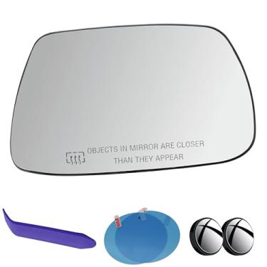 Imagem de EAP Vidro espelhado lateral do passageiro compatível com Jeep Grand Cherokee 2005-2010, aquecido, 5142874AA, 5142872AA, 68069594AA