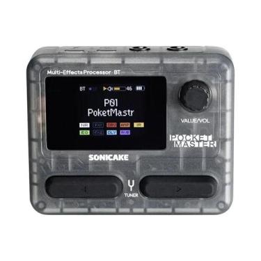 Imagem de Guitarra Elétrica Portátil Sonicake Pocket Master Com Máquina De Bater
