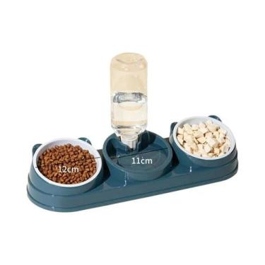 Imagem de Comedouro Elevado 3 Em 1 Para Gatos Com Água Automática Para Gatos E P