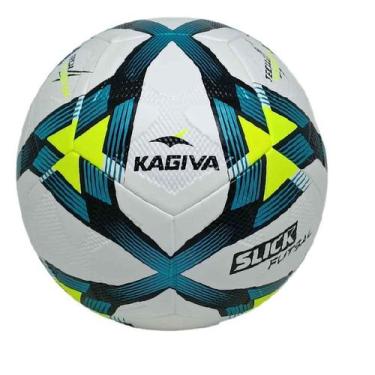 Imagem de Bola De Futsal Kagiva Slick 7410 Branco, Azul, Preto