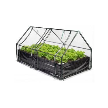 Imagem de Canteiros Metálicos Elevados para Jardim (Preto, Estufa 90x180cm)