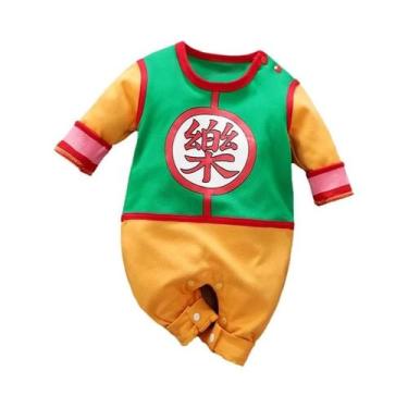 Imagem de Macacão De Algodão Para Bebê Recém-Nascido Com Manga Longa Estilo Capa