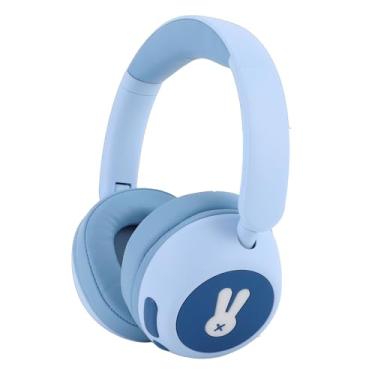 Imagem de Generic Fones de Ouvido Infantis, Luzes LED Coloridas, Fones de Ouvido Sem Fio Com Alto-falante de 40 Mm, Limite de Volume de 85/103 DB, Tempo de Reprodução de 25 Horas, Microfone (BLUE)
