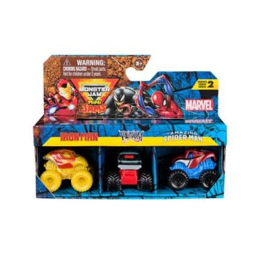 Imagem de Marvel Monster Jam Mini: Iron Man, Venom e Spiderman 1:64
