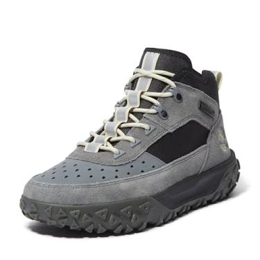 Imagem de Timberland Greenstride Motion 6 Bota masculina de cano médio com cadarço, Cinza médio/preto, 13 Wide