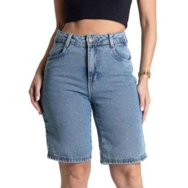 Imagem de Bermuda Jeans Sawary - 281424 - Azul claro 46-Feminino