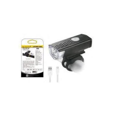 Imagem de Lanterna p/bicicleta c/lampada led e bateria recarregavel - B-MAX