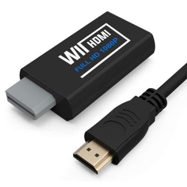 Imagem de Conversor Wii para HDMI 1080P para dispositivo Full HD, adaptador Wii HDMI com conector de áudio de 3,5 mm e saída HDMI compatível com Wii, Wii U, HDTV, monitor - suporta todos os modos de exibição
