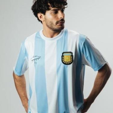 Imagem de Camisa Argentina 1986 Retrô Maradona Masculino-Masculino