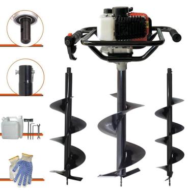 Imagem de Perfurador De Solo Vant Vps52 52cc + Brocas 20, 25 E 30