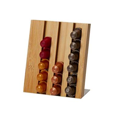 Imagem de Suporte para Cápsulas de Café Porta-Cápsulas Acomoda 18 Organizador Balcão Prateleira Armazenamento Casa Hotel