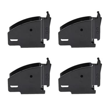 Imagem de aqxreight 4 PCS Soquete de Extremidade de Viga de Madeira Suporte de Madeira para Armazenamento de Serviço para Trailer de Caminhão Van RV Trailer Galvanizado, Ouro Garantindo Durabilidade Suportes