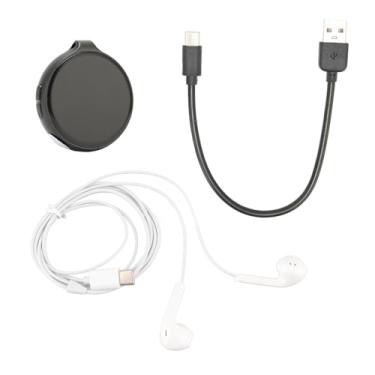 Imagem de aqxreight Gravador de Voz Redondo 35 Horas de Bateria Função OTG Gravador Ativado por Voz para Palestra Entrevista Reunião Classe16g um Novo de Inteligente para RedondoAtivado por (8g)