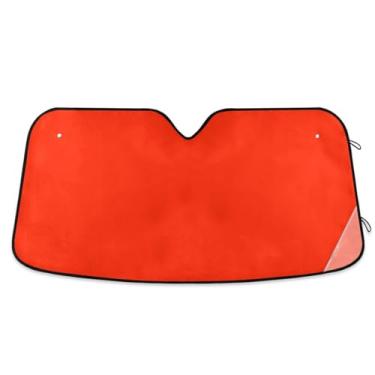 Imagem de Guarda-sol de carro escarlate para-brisa proteção UV janela frontal carro protetor solar mantém o veículo fresco grande