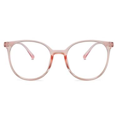 Imagem de Óculos Com Filtro de Luz Azul Armação Redonda Preta ou Rosa Protetor Contra Luzes de Telas de Celular ou Computador PREMIUM DUPIN (ROSA)