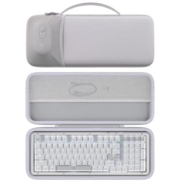 Imagem de co2CREA Capa rígida para teclado Logitech Alto Keys K98M (capa branca)