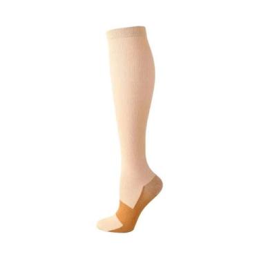 Imagem de Meias De Compressão Masculinas 20-30mmHg Para Corrida, Esportes, Viage