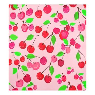 Imagem de CEBUGI Cherries capa magnética de lava-louças decorativa para lava-louças 58 x 66 cm decalque de painel de geladeira para decoração de cozinha doméstica