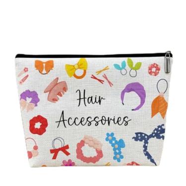 Imagem de Bolsa de maquiagem pequena para maquiagem, bolsa organizadora pequena com zíper, bolsa de viagem portátil para mulheres, acessórios de cabelo, presentes para mulheres, colega de trabalho, irmã 2