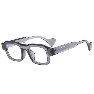 Imagem de Óculos de Sol UV400 - Armação Pequena com Rebites e Estampa de Leopardo Punk para Homens e Mulheres, Ideais para Esportes ao Ar Livre, Corrida e Ciclismo, Cinza e Lentes Transparentes