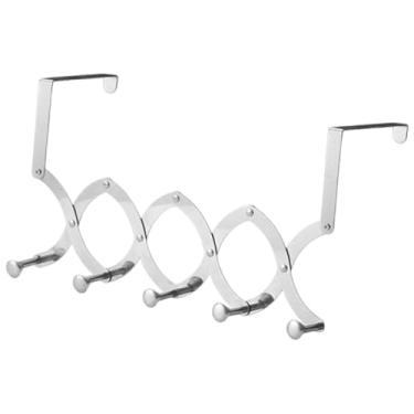 Imagem de Ｂｅｓｇａ Gancho Organizador de Porta Retrátil e para Roupas, Ideal para Guarda-chuvas, Jaquetas e Chapéus, 5 Ganchos