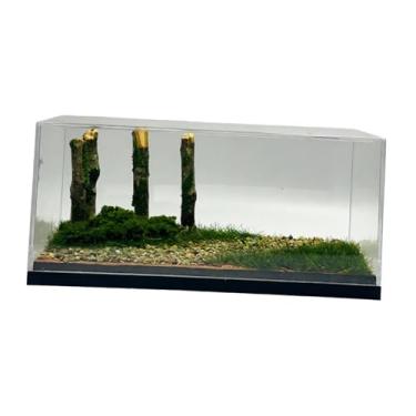 Imagem de oshhni Vitrine transparente para miniaturas de carros em escala 1/64, ideal para decoração criativa, faça você mesmo, adereço fotográfico, diorama ou vitrine