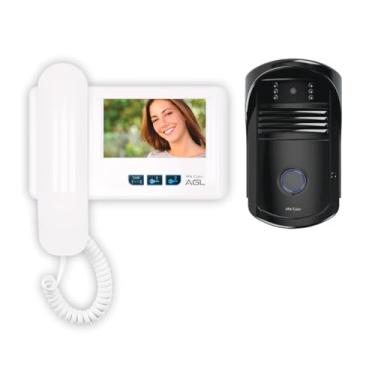 Imagem de Vídeo Porteiro AGL VP4 Color com Monitor 4” – Sistema com capacidade de até 2 Câmeras, permite até 2 Painéis de Rua, Áudio por Monofone, Visão Noturna e Acionamento de Fechaduras