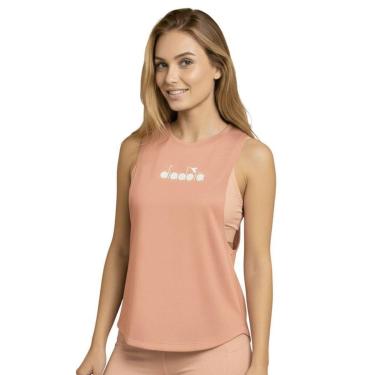 Imagem de Regata Diadora Logo Linear Feminina - Laranja GG-Feminino