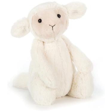 Imagem de Bashful Ovelha de Pelúcia para Crianças a partir de 1 Ano, JELLYCAT BAS3LUS, Branco
