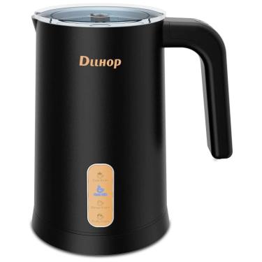 Imagem de Espumador de Leite Elétrico, Capacidade 250 mL, Aço Inox, 110v, DLLHOP MF02A, Preto