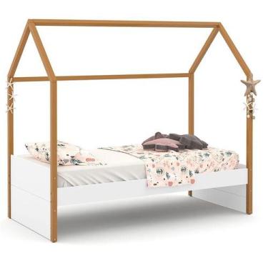Imagem de Cama Montessoriana Kids Liv Branco Soft Freijó  Matic - Matic Moveis