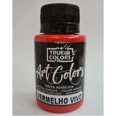Imagem de Tinta acrílica artcolors 100ml cor 7557 - vermelho vivo - True Colors