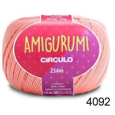 Imagem de LINHA AMIGURUMI 125 G COR 4092 ORGANZA ROSÊ - Fio de Algodão Merceriza