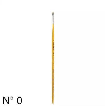 Imagem de Pincel Chato Condor Ref. 456-0 com Cabo Longo Amarelo