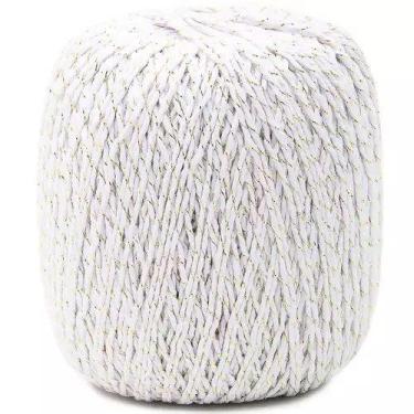Imagem de Barbante EuroRoma Brilho Ouro 4/6 400g - Cor 200 Branco - no-brand