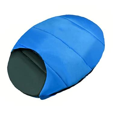 Imagem de SPYMINNPOO Saco de Dormir para Animais de Estimação, à Prova D'água, Dobrável, Com Capuz, Cama para Cachorro e Gato, para Acampamento, Viagem, Material de Poliéster, 34,65 X 25,59 X 1,18 pol.