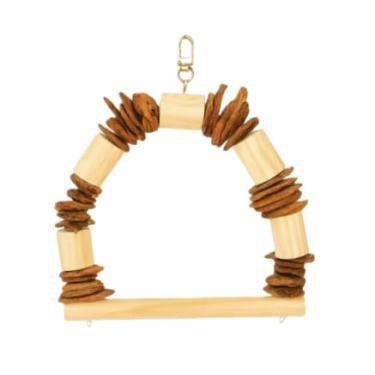 Imagem de Brinquedo Balanço para Passaros, Calopsita, Agapornis, Periquito(balanço Casca com Pinus P)