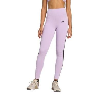 Imagem de Calça legging de Comprimento Total Optime Três Listras Adidas Feminina-Feminino
