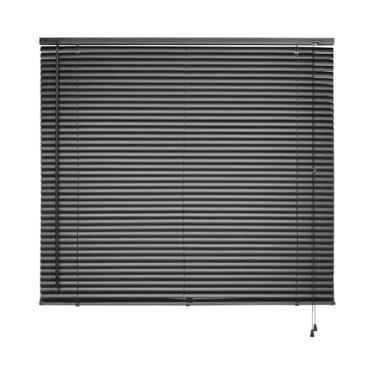 Imagem de Persiana Horizontal Cortina PVC 120x130 cm Sofisticada ideal para Sala Quarto Cozinha (Preto)