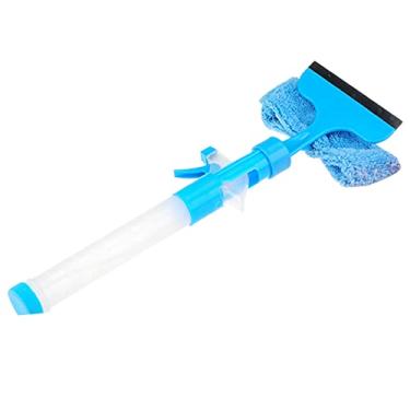 Imagem de Limpador de Janela Multiuso com Lado Escova Banheiro e Função Sprayer Água Modo Ajustável Design Removível para Portas Janelas Para-brisa Carro Vidros