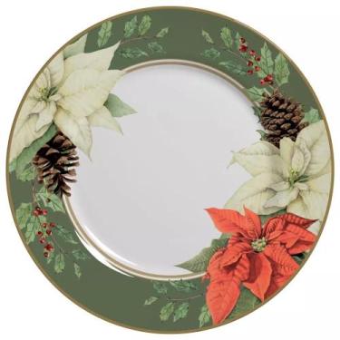 Imagem de Conjunto com 6 Pratos Raso Mariah Verde Natal Ø29cm - Alleanza Cerâmic