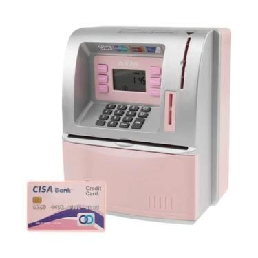 Imagem de Cofrinho Eletrônico Digital Automático Mini ATM Com Função De Fala, Pr