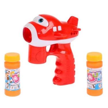 Imagem de Lança Bolhas De Sabão Lançador De Bolhas A Pilha - MONISH, Vermelho