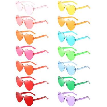 Imagem de Gafas de Sol Geopty con Marco en Forma de Corazón y Color Caramelo par