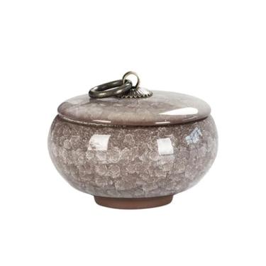 Imagem de KEG801302 Suporte de manteiga de cerâmica, organizador de chá, organizador portátil doméstico com tampa de bancada