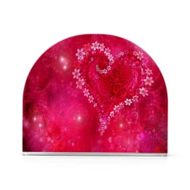 Imagem de Porta-guardanapos, porta-guardanapos em pé, dia dos namorados, coração de amor para balcão de cozinha, mesa de jantar, banheiro e mais