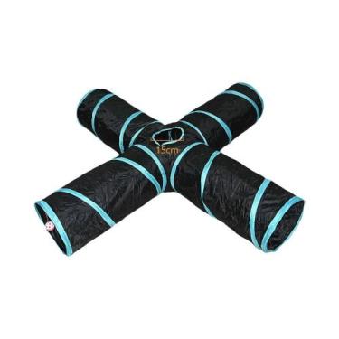 Imagem de Túnel Para Gatos Dobrável E Respirável, Brinquedo De Brincar Interno, 