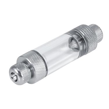 Imagem de Cosiki Função Confiável do Contador de Bolhas de CO2 para Tanque de Peixes de Aquário Ferramenta de Cabeça Dupla Sem Retorno para Fornecimento Abundante de Dióxido de Carbono Liga de Alumínio